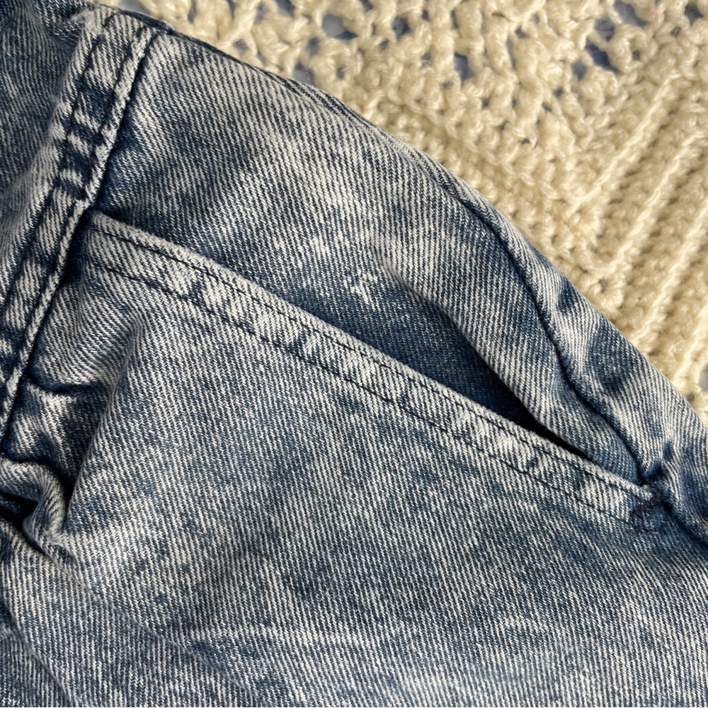Vintage Shorts 80s High Waisted High Cut Acid Wash 24 XS 0 Booty Short Cut Offs - Picture 4 of 8